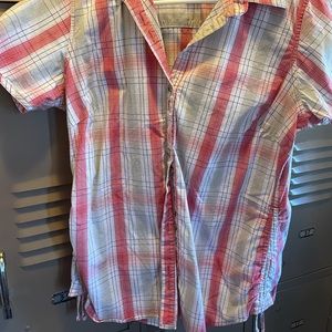 SS Columbia Plaid Camp Shirt-Large